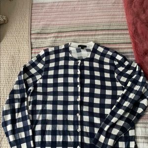 Cute JCrew gingham cardigan